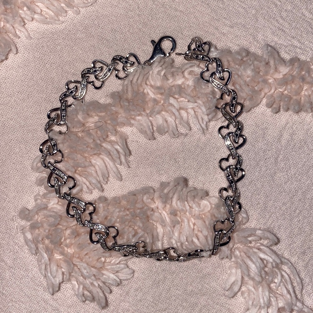 Kay Jewelers Silver Heart Bracelet